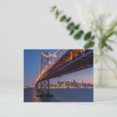 Golden Gate Bridge 's nachts | San Francisco, CA Briefkaart (Staand voorkant)