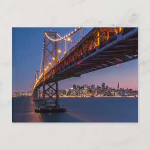 Golden Gate Bridge 's nachts   San Francisco, CA Briefkaart