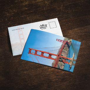 Golden Gate Bridge San Francisco Ansichtkaart Kaart