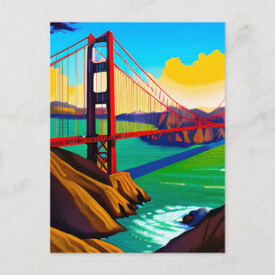 Golden Gate Bridge, San Francisco Briefkaart