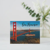 Golden Gate Bridge San Francisco Briefkaart (Staand voorkant)