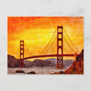 Golden Gate Bridge, San Francisco Briefkaart
