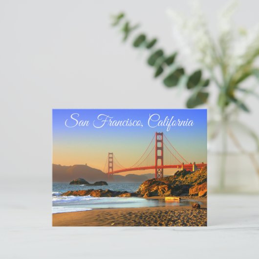 Golden Gate Bridge San Francisco CA Briefkaart (Staand voorkant)