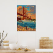 Golden Gate Bridge - San Francisco, CA Poster (Cuisine)