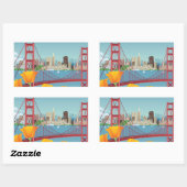 Golden Gate Bridge | San Francisco, CA Rechthoekige Sticker (Vel)