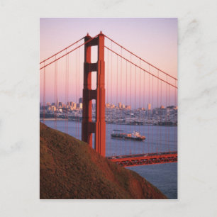 Golden Gate Bridge; San Francisco; California; Briefkaart
