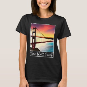 Golden Gate Bridge San Francisco California Time W T-shirt