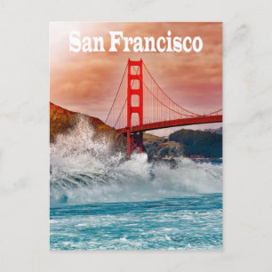 Golden Gate Bridge, San Francisco California, Vere Briefkaart