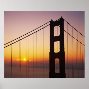 Golden Gate Bridge, San Francisco, Californië, 3 Poster