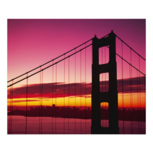 Golden Gate Bridge, San Francisco, Californië, 4 Foto Afdruk