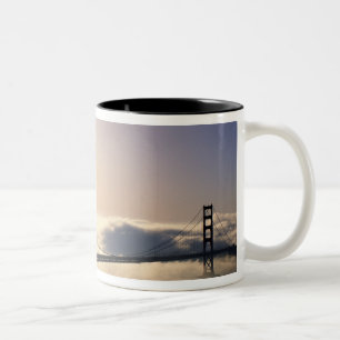 Golden Gate Bridge, San Francisco, Californië, 4 Tweekleurige Koffiemok