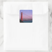 Golden Gate Bridge, San Francisco, Californië, 7 Vierkante Sticker (Tas)