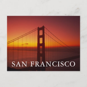 Golden Gate Bridge, San Francisco, Californië, 9 Briefkaart