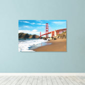 Golden Gate Bridge | San Francisco Canvas Afdruk (Insitu (Houten vloer))