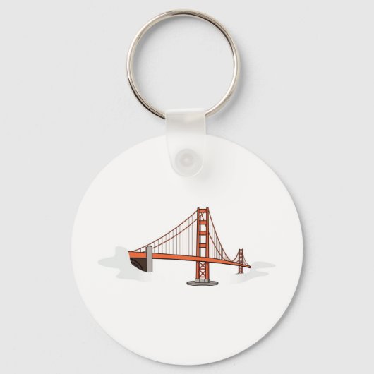 Golden Gate Bridge San Francisco Destination Sleutelhanger (Voorkant)
