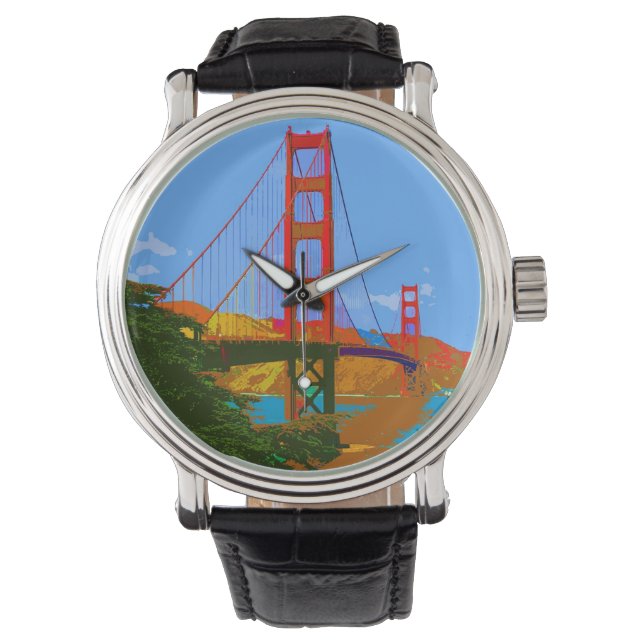 Golden Gate Bridge San Francisco Horloge (Voorkant)