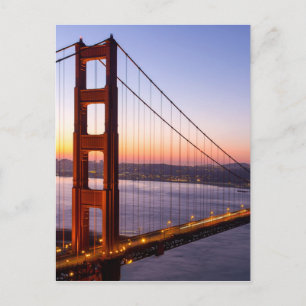Golden Gate Bridge San Francisco op zonsopgang Briefkaart
