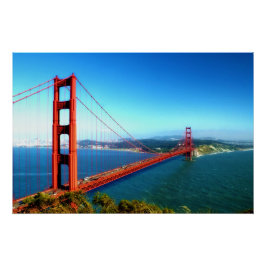 Golden Gate Bridge - San Francisco Perfect Poster