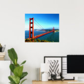 Golden Gate Bridge - San Francisco Poster (Thuiskantoor)