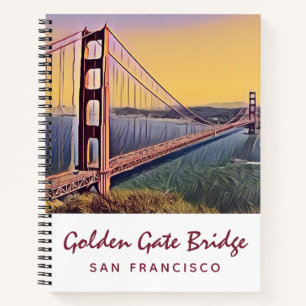 Golden Gate Bridge San Francisco schilderen Notitieboek