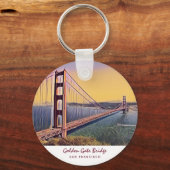Golden Gate Bridge San Francisco  schilderen Sleutelhanger (Voorkant)