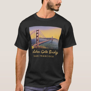 Golden Gate Bridge San Francisco schilderen T-shirt