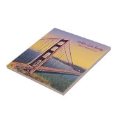 Golden Gate Bridge San Francisco schilderen Tegeltje (Zijkant)