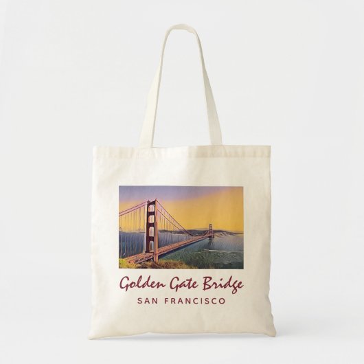 Golden Gate Bridge San Francisco schilderen Tote Bag (Voorkant)