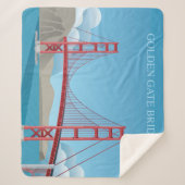 Golden Gate Bridge | San Francisco Sherpa Deken (Voorkant)