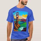 Golden Gate Bridge, San Francisco T-shirt (Voorkant)