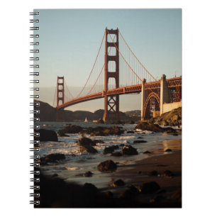 GOLDEN GATE BRIDGE, SAN FRANCISCO TIJDENS DAG NOTITIEBOEK