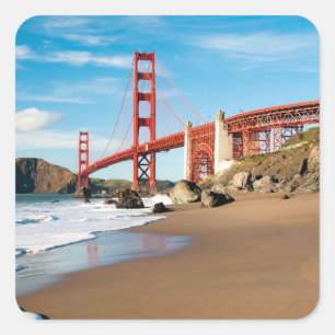 Golden Gate Bridge   San Francisco Vierkante Sticker