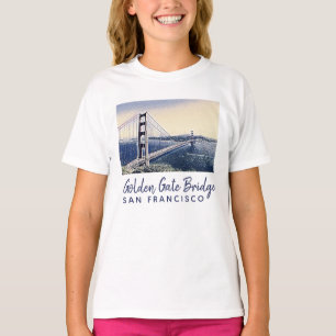 Golden Gate Bridge San Francisco Waterverf Art T-shirt