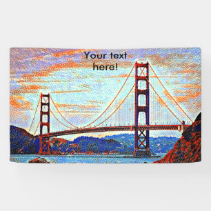 Golden Gate Bridge schilderij Spandoek