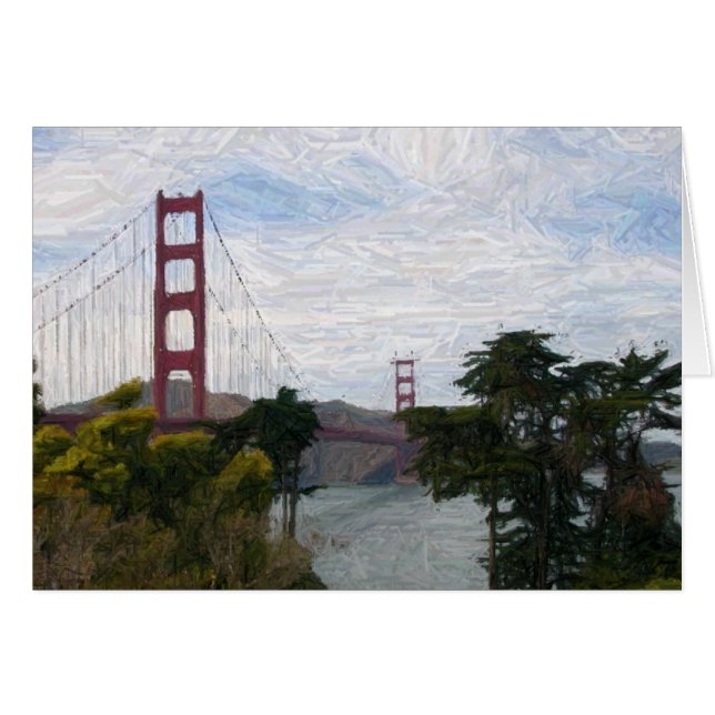 Golden Gate Bridge Sketch Versie (Voorkant Horizontaal)
