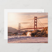 Golden Gate Bridge uit Baker Beach Briefkaart (Voorkant / Achterkant)