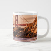 Golden Gate Bridge uit Baker Beach Extra Grote Beker (Rechts)