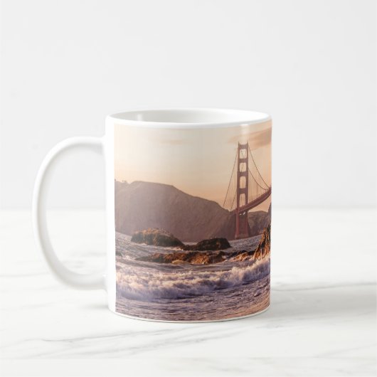 Golden Gate Bridge uit Baker Beach Koffiemok (Links)