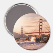 Golden Gate Bridge uit Baker Beach Magneet (Voorkant / Achterkant)