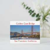 Golden Gate Bridge uit Baker Beach Panorama Briefkaart (Staand voorkant)