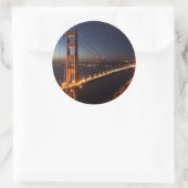 Golden Gate Bridge uit Marin headlands Ronde Sticker (Tas)