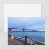 Golden Gate Bridge Under Fog Briefkaart (Voorkant / Achterkant)