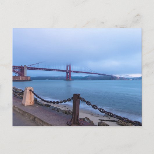 Golden Gate Bridge Under Fog Briefkaart (Voorkant)