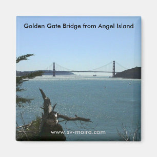 Golden Gate Bridge van Angel Island Magneet