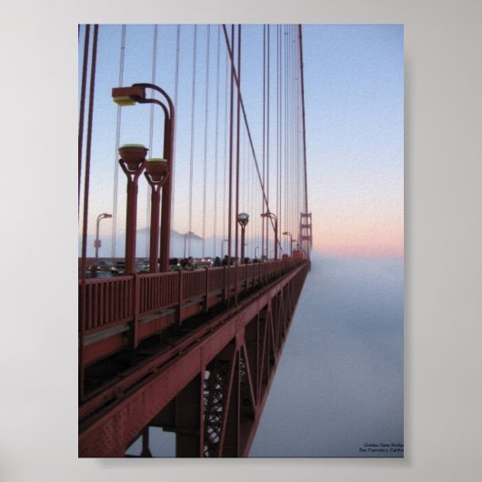 Golden Gate Bridge van de Marin Headlands Poster (Voorkant)