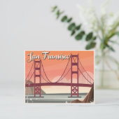 Golden Gate Bridge van San Fransisco Briefkaart (Staand voorkant)