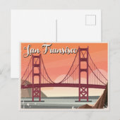 Golden Gate Bridge van San Fransisco Briefkaart (Voorkant / Achterkant)