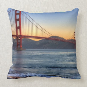 Golden Gate Bridge vanaf de baai van San Francisco Kussen