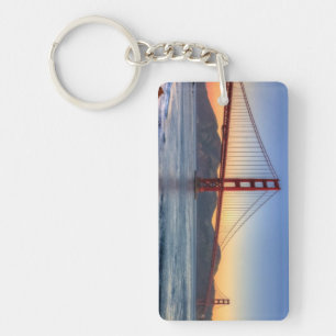 Golden Gate Bridge vanaf de baai van San Francisco Sleutelhanger