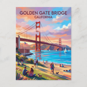 Golden Gate Bridge vanuit Crissy Field California Briefkaart